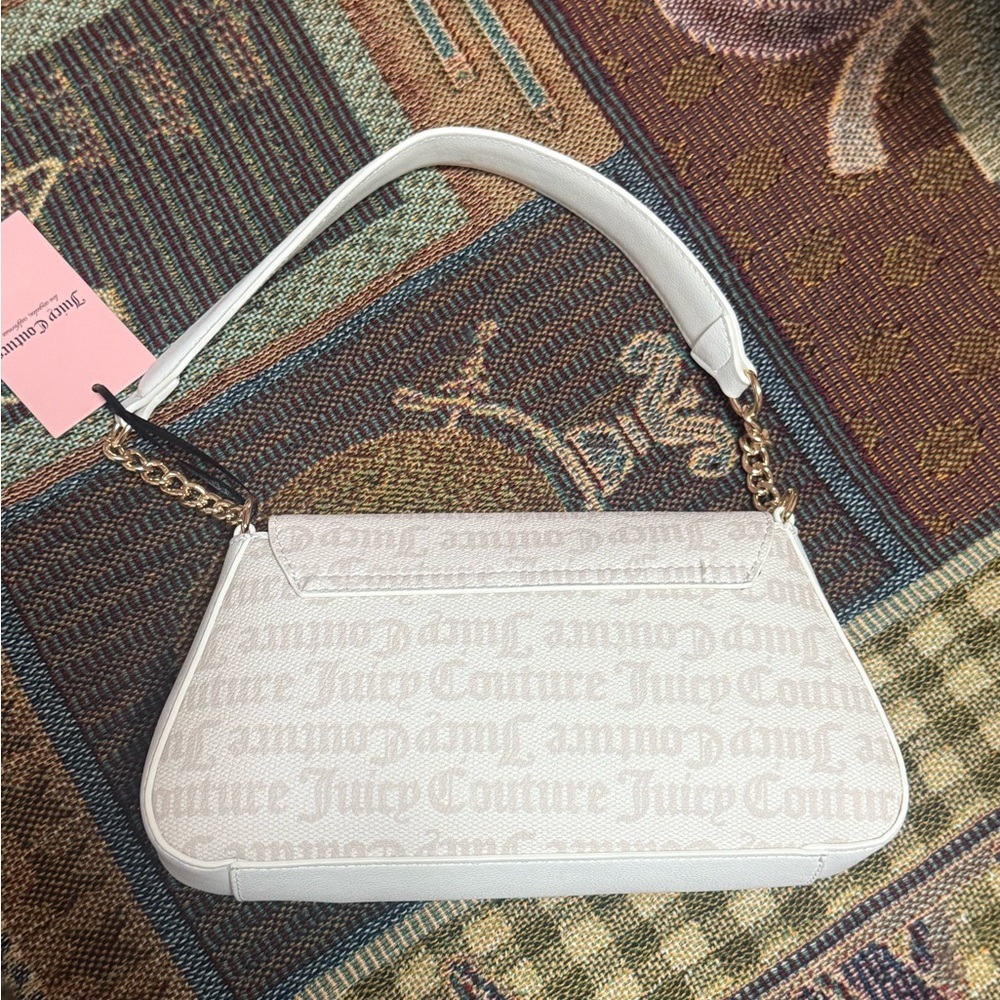 Juicy Couture Cream Floral Shoulder Bag - Picture 6 of 8